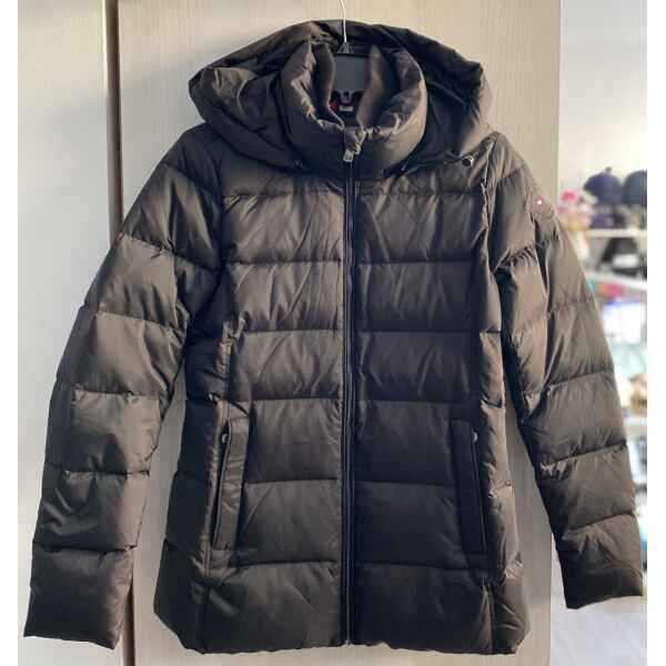TH JACKET WOMAN BLACK  KNITTED INSIDE