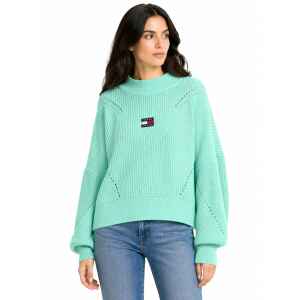 TOMMY JEANS MINT GREEN SWEATER