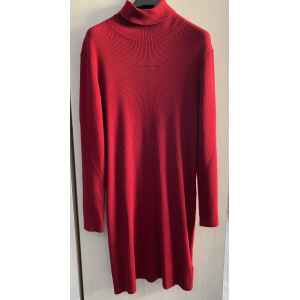 CK DRESS WOMAN WINE POLO