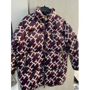 TH JACKET WOMAN PUFFY MONGRAM WINE