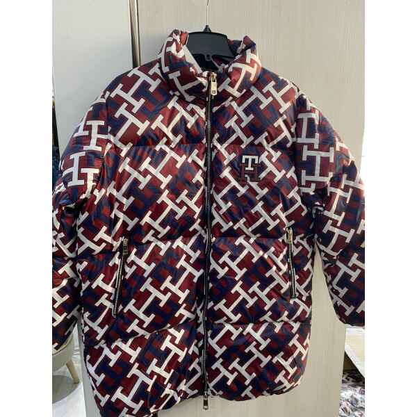 TH JACKET WOMAN PUFFY MONGRAM WINE