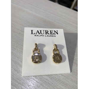 RL EARINGS GOLD PADLOCK