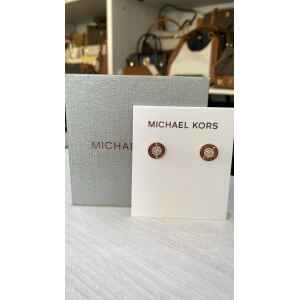 MK EARINGS ROSEGOLD SILVER DOTS