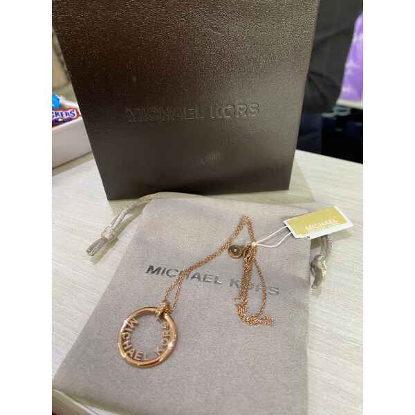 MK NECKLACE ROSEGOLD CIRCLE