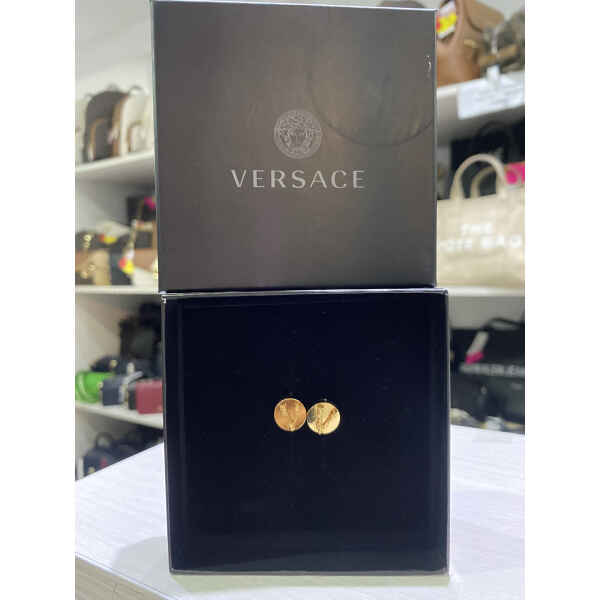 VERSACE EARINGS GOLD