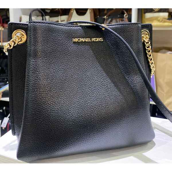 MK TEAGEN BUCKET SHOULDER BLACK