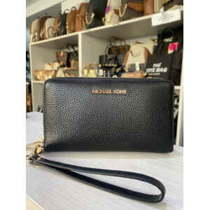 MK PURSE CONTINENTAL MID BLACK
