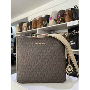 MK JET SET TRAVEL NS XBODY BROWN