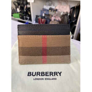 BURBERRY CARDHOLDER BLACK/CLASSIC PATTERN