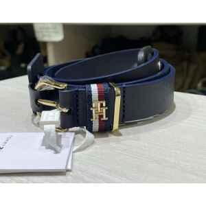 TH WOMAN BELT WINE/WHITE LINES