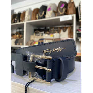 TH BELT NAVY BLUE GOLD LETTERS