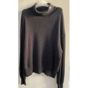 CK WOMAN TOP BLACK POLO NECK