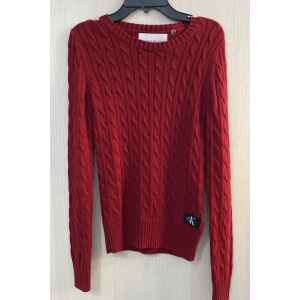 CK WOMAN TOP KNITTED CARDIGAN WINE