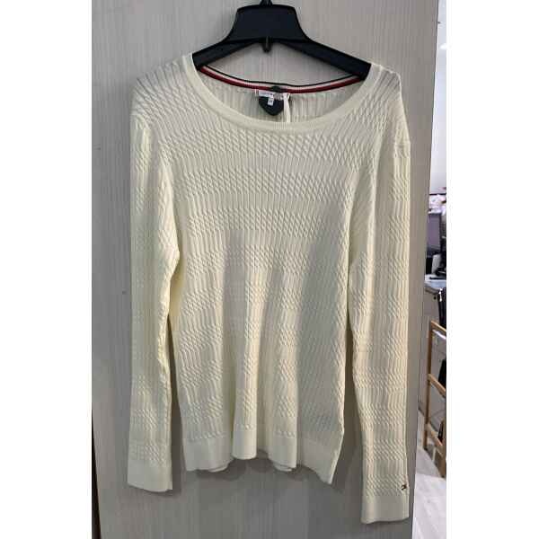 TH WOMAN TOP KNITTED WHITE