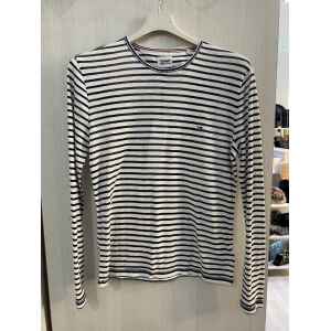 TH WOMAN TOP LONG SLEEVE STRIPED BLUE