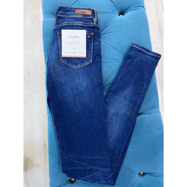 TH JEANS WOMAN DARK BLUE JEGGING REGULAR WAIST