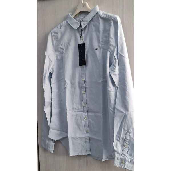 TH WOMAN TOP SHIRT LIGHT BLUE