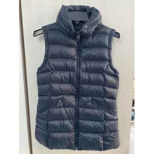 TH BLUE VEST ZIP NECK
