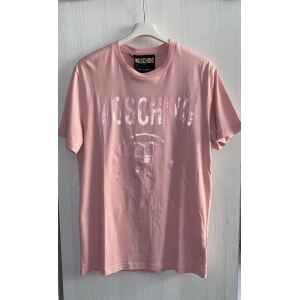 MOSCHINO MILANO LETTERS PINK TSHIRT