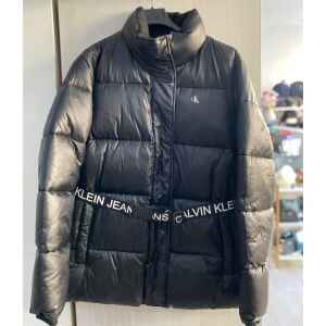 CK JACKET WOMAN BLACK PUFFY  BELT