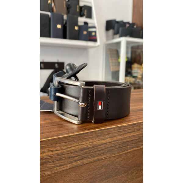 TH BELT DARK BROWN