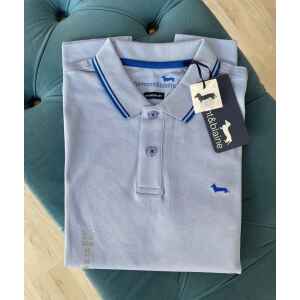HB POLO TSHIRT LIGHT BLUE/BLUE EDGES