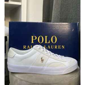 POLO RALPH LAUREN SAYER SPORT SNEAKER WHITE/CREAM