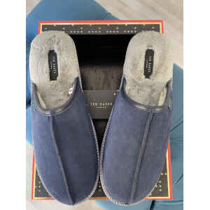 TED BAKER BED SLIPPERS BOX DARK BLUE