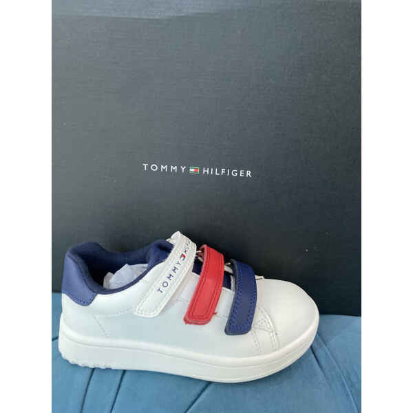 TH TRAINERS WHITE KIDS VELCRO