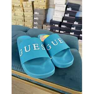 GUESS MEN POOL SLIDERS AQUAMARINE
