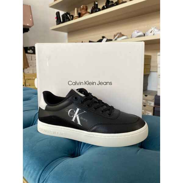 CK CLASSIC CUPSOLE LTH-SU MONO W BLACK