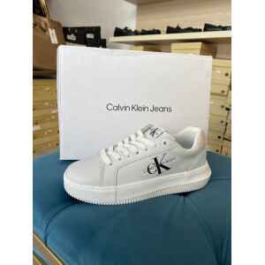 CK CHUNKY CUPSOLE MONOLOGO W WHITE/PEACH