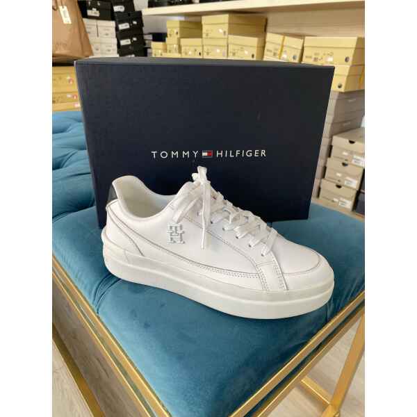 TH ELEVATED COURT SNEAKER WHITE