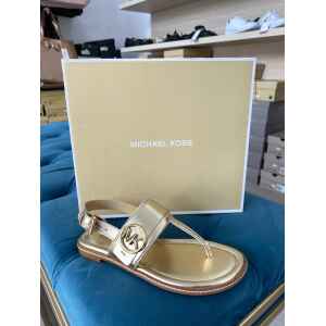 MK CARMEN THONG SANDAL PALE GOLD