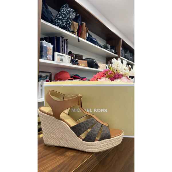 MK BERKELEY WEDGE BROWN/ACORN