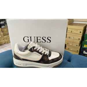 GUESS TRAINERS WOMAN WHITE/BLK PATTERN