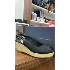 TH ICONIC ELBA SLING BACK WEDGE LOW WEDGE