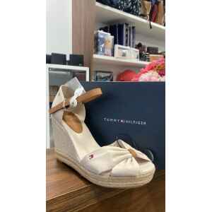 TH BASIC OPEN TOE HIGH WEDGE CLASSIC BEIGE