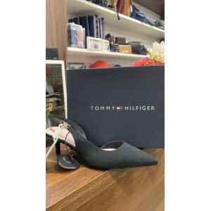 TH MID HEEL SLING BACK PUMP BLACK