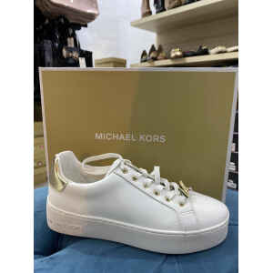 MK TRAINERS WOMAN POPPY LACE UP  OPTIC/GOLD