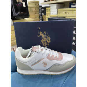 POLO ASSN TRAINERS WOMAN WHITE/PINK