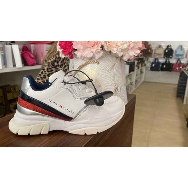 TH LOW CUT SNEAKER WHITE MULTICOLOR PLATFORM