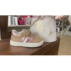 TH LOW CUT LACE UP/VELCRO SNEAKER ROSS GOLD