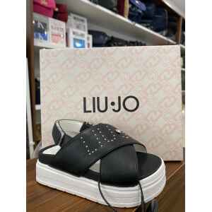 LIUJO CHANTAL SANDALS JUNIOR BLACK/SILVER