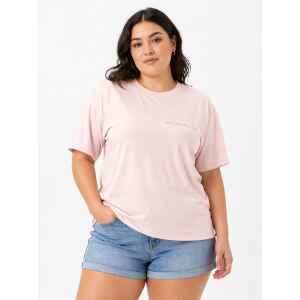 GUESS PINK TSHIRT ROUND NECK (WORLD IN THE BACK)