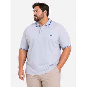 HB POLOSHIRT LIGHT BLUE/BLUE EDGES