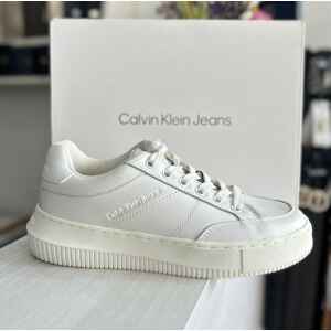 CK CHUNKY CUPSOLE BADGE WHITE