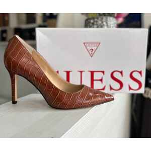GUESS DARK TAN COURT SHOE