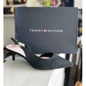 TH MID HEEL SLING BACK PUMP BLACK