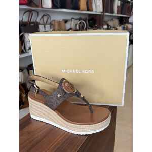 MK AUBREY CUT OUT WEDGE BROWN